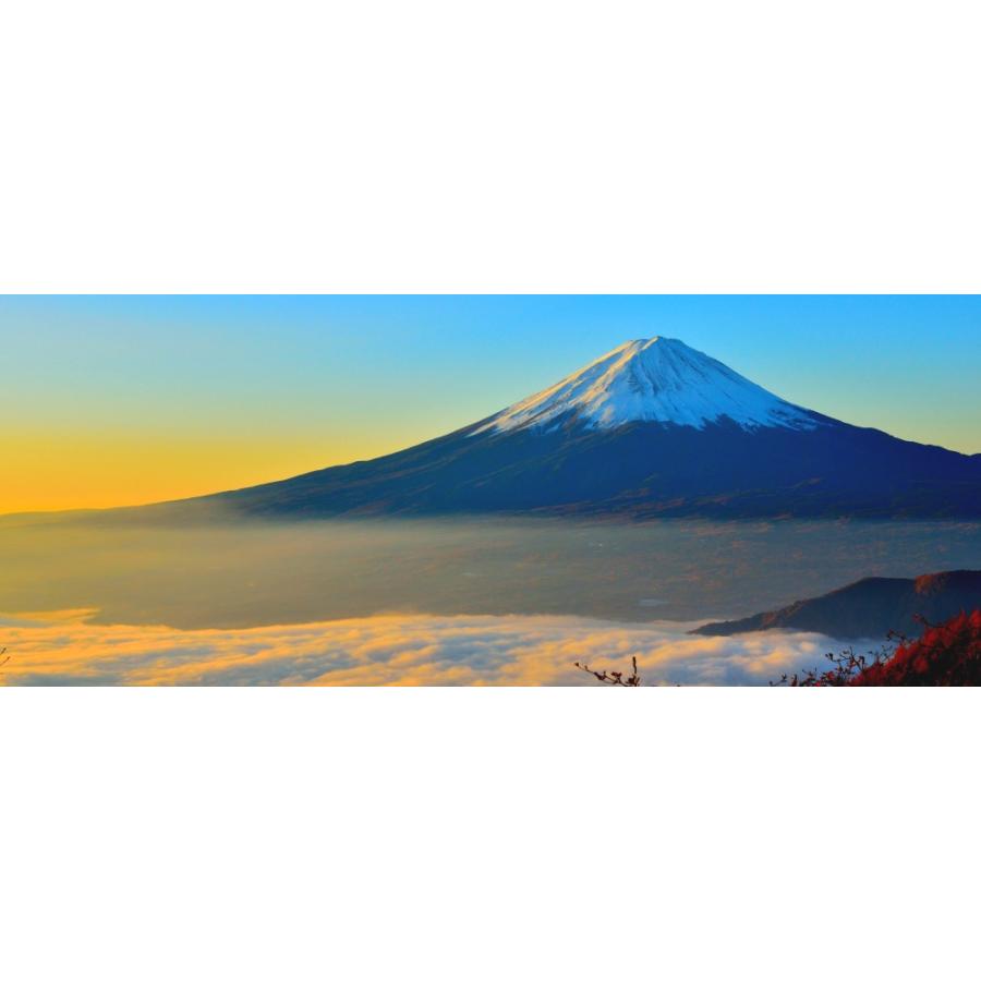 絵画風 壁紙ポスター (はがせるシール式) 天晴れの富士山と雲海 富士山