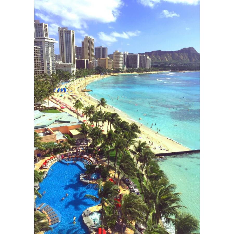 最安 絵画風 壁紙ポスター ハワイ ワイキキ ビーチ オアフ島 海 キャラクロ Hwi 002ca1 A1版 585mm 0mm Pmajk Gov Pk