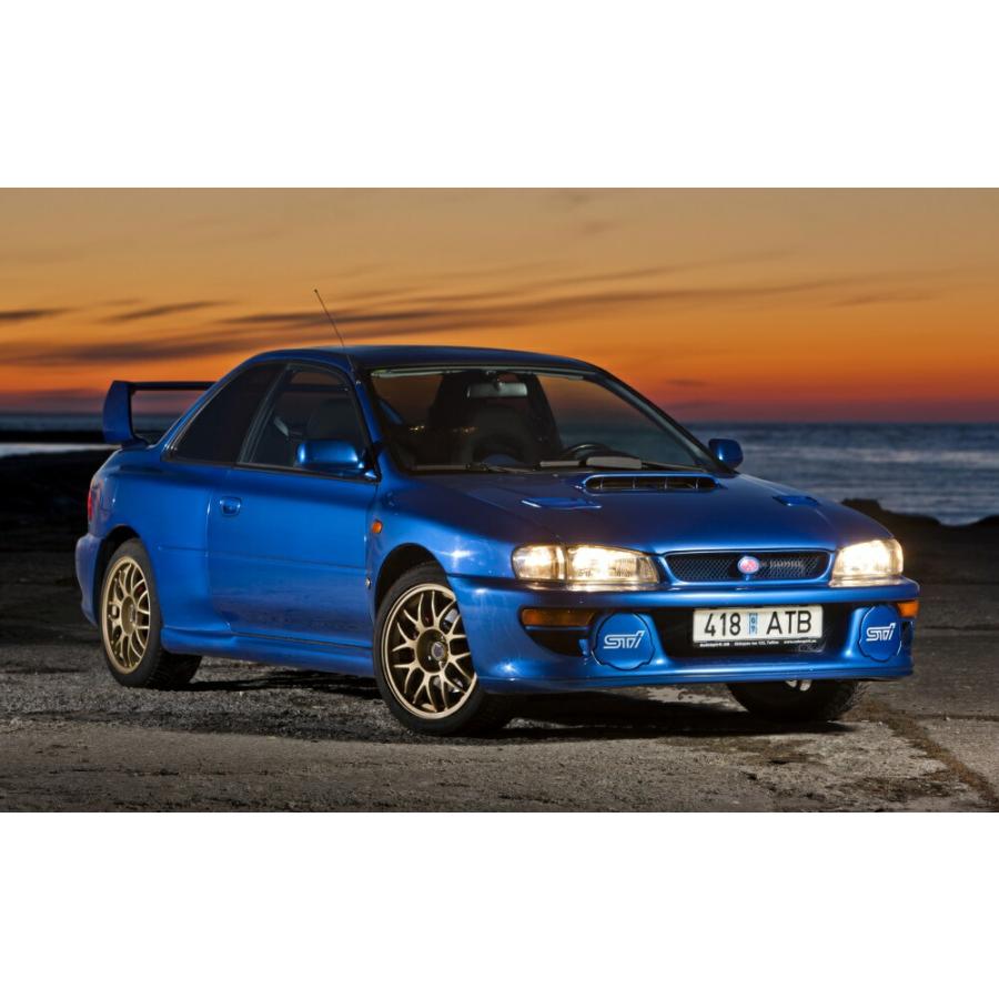 絵画風 壁紙ポスター (はがせるシール式) スバル インプレッサ 22B-STi