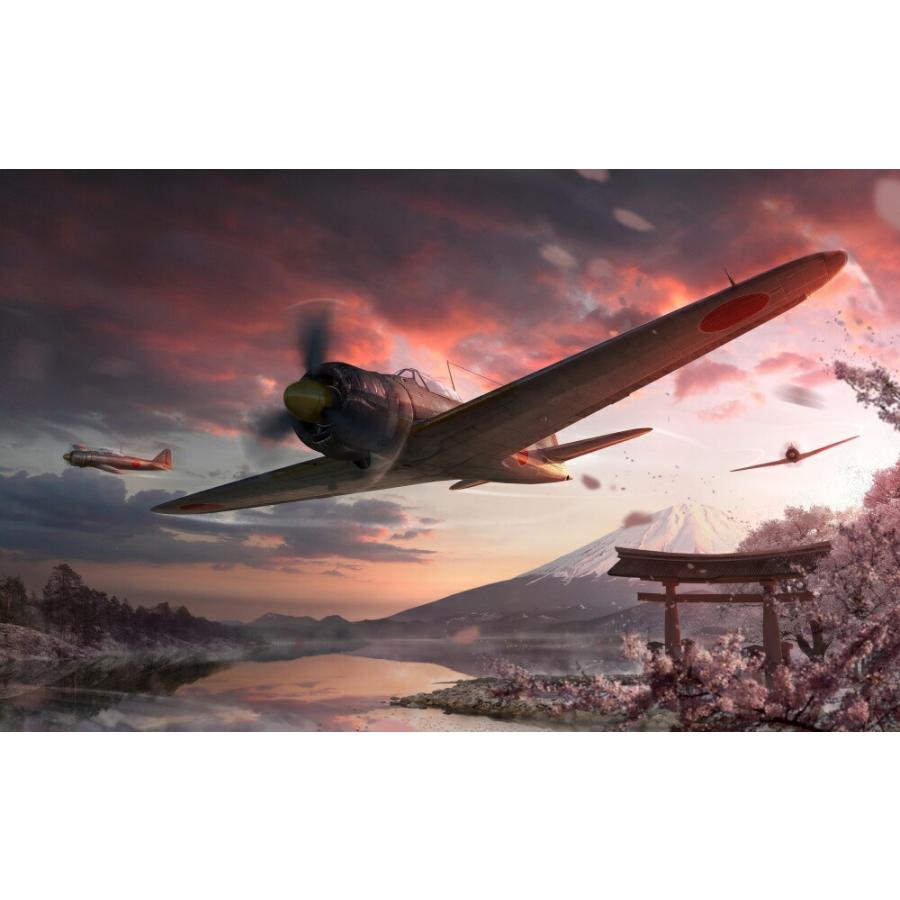絵画風 壁紙ポスター (はがせるシール式) ゼロ戦 零戦21型 A6M2 絵画風 壁紙ポスター (はがせるシール式) ゼロ戦 零戦21型 A6M2