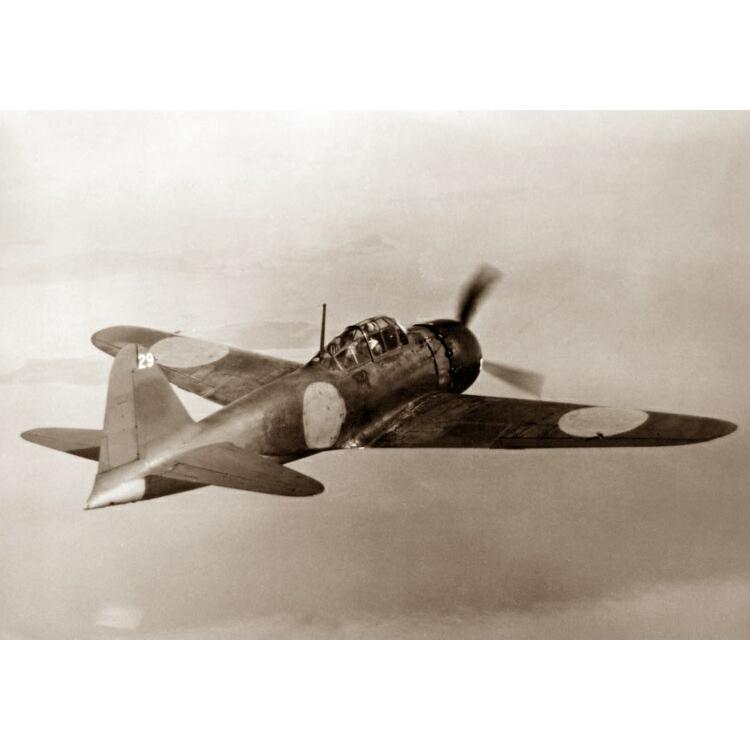 絵画風 壁紙ポスター (はがせるシール式) ゼロ戦 零戦52型 A6M5 零式