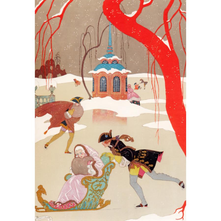 ジョルジュ・バルビエ 雅なる宴 1928年 版画 Fêtes galantes