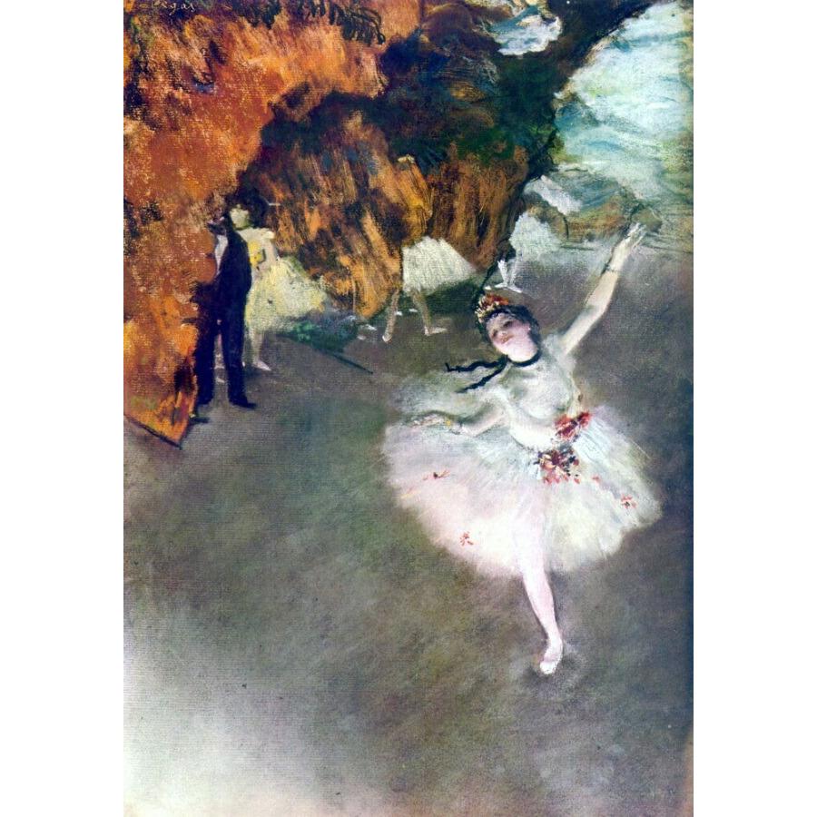 絵画風 壁紙ポスター【フルサイズ版】 エドガー・ドガ 踊りの花形