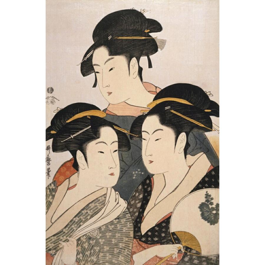 絵画風 壁紙ポスター【フルサイズ版】 喜多川歌麿 うたまろ 当時