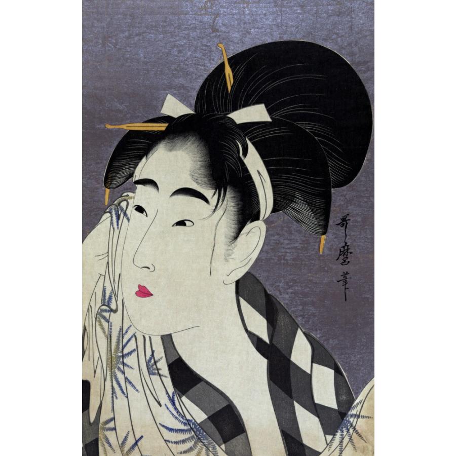 絵画風 壁紙ポスター 喜多川歌麿 うたまろ 汗を拭く女 浮世絵 美人画 キャラクロ K Kgu 006s1 576mm 9mm K Kgu 006s1 レアルインターショップ 通販 Yahoo ショッピング