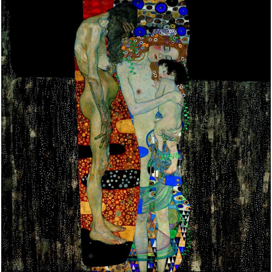 絵画風 壁紙ポスター【フルサイズ版】 グスタフ・クリムト 人生の三