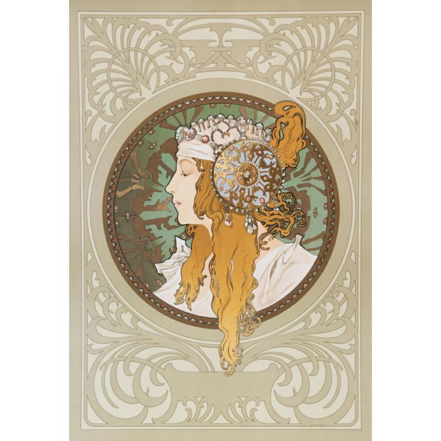 絵画風 壁紙ポスター アルフォンス ミュシャ ビザンティン風の頭部 ブロンド 17年 アールヌーヴォー キャラクロ K Mch 080s2 414mm 603mm K Mch 080s2 レアルインターショップ 通販 Yahoo ショッピング