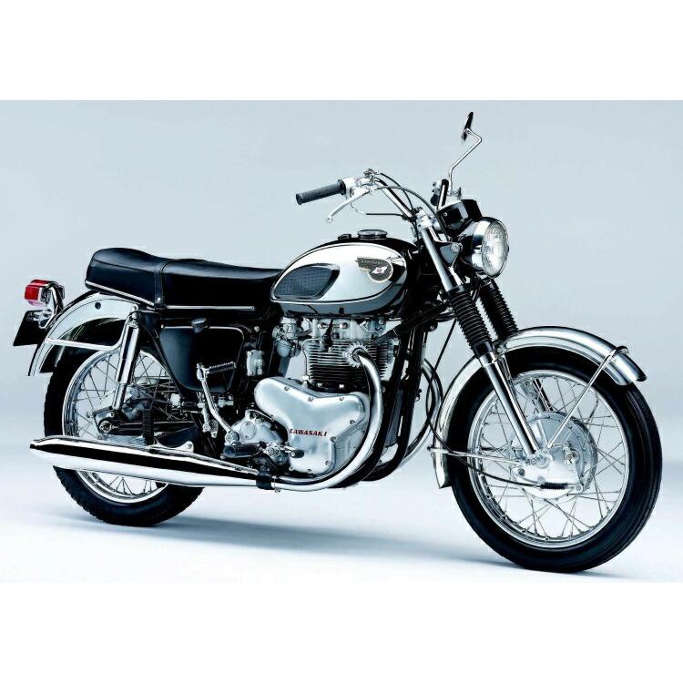 絵画風 壁紙ポスター (はがせるシール式) カワサキ 650 W1 ダブワン