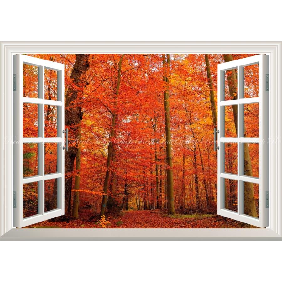 絵画風 壁紙ポスター (はがせるシール式) 鮮やかな紅葉の森 もみじ道 秋の景色 紅葉 【窓仕様】 キャラクロ KYO-024MA2(A2版  594mm×420mm)＜日本製＞ :kyo-024ma2:レアルインターショップ - 通販 - Yahoo!ショッピング