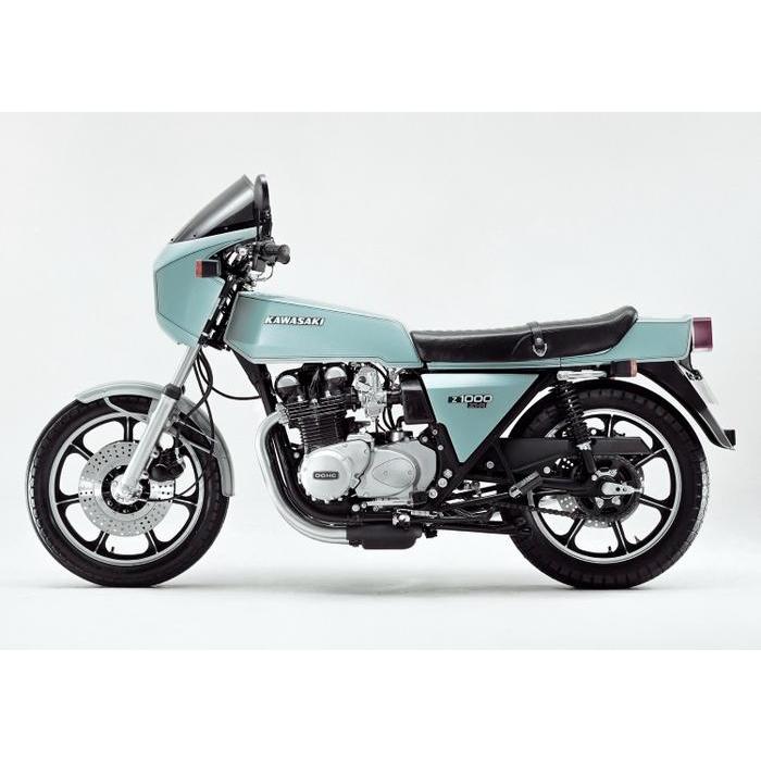 絵画風 壁紙ポスター (はがせるシール式) カワサキ Z1000 Z1-R 1981年