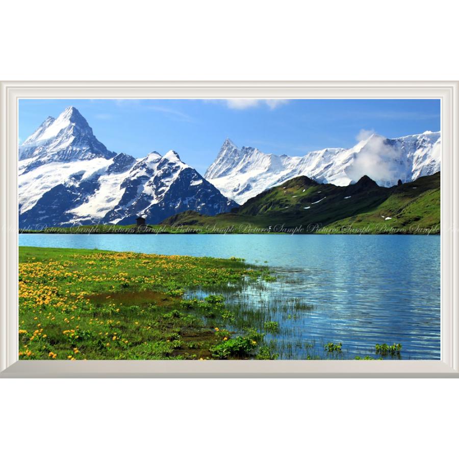 絵画風 壁紙ポスター 窓の景色 山岳リゾート バッハアルプゼー湖 スイス ベルン州 山上湖 扉なし窓仕様 Lakf 008nw2 ワイド版 603mm 391mm Lakf 008nw2 レアルインターショップ 通販 Yahoo ショッピング