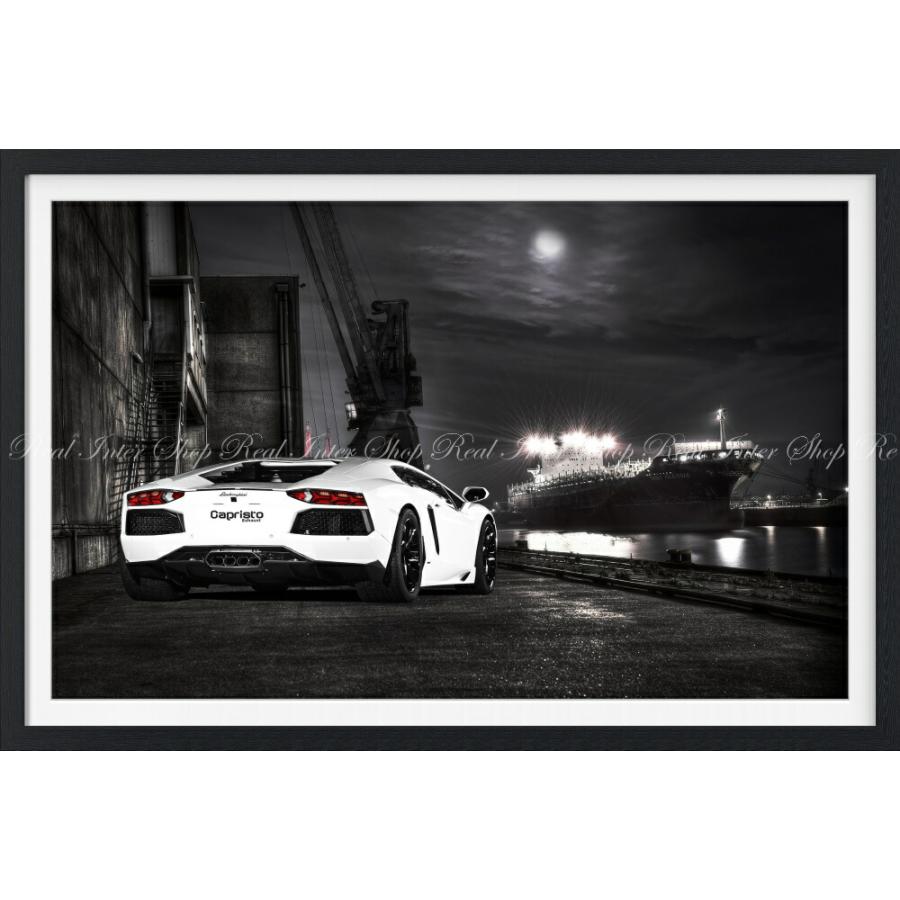 絵画風 壁紙ポスター ランボルギーニ アヴェンタドール Lp700 4 白 港夜景 額縁印刷 キャラクロ Lavd 022sgf1 874mm 585mm Lavd 022sgf1 レアルインターショップ 通販 Yahoo ショッピング