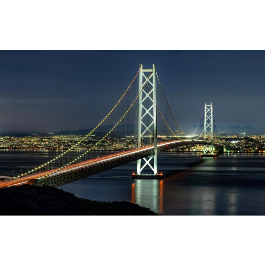 絵画風 壁紙ポスター 明石海峡大橋の夜景 パールブリッジ 世界最長の吊橋 本州四国連絡橋 絶景スポット キャラクロ M Ako 002w2 ワイド版 603mm 376mm M Ako 002w2 レアルインターショップ 通販 Yahoo ショッピング