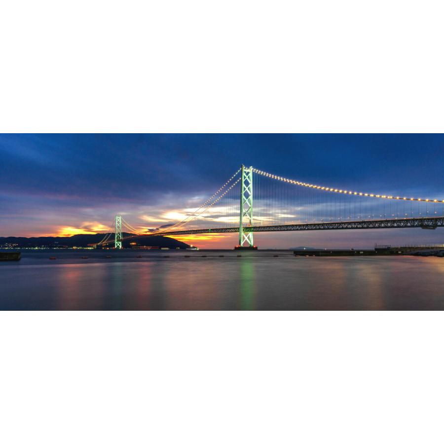 絵画風 壁紙ポスター 明石海峡大橋のパノラマ夜景 パールブリッジ 世界最長の吊橋 本州四国連絡橋 絶景スポット M Ako 004p1 パノラマ版 1440mm 576mm M Ako 004p1 レアルインターショップ 通販 Yahoo ショッピング