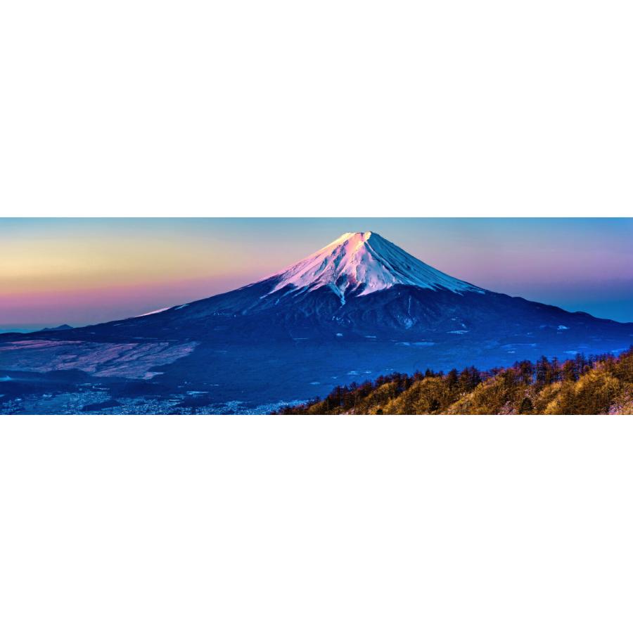 絵画風 壁紙ポスター (はがせるシール式) 三ツ峠より望む朝日に染まる 