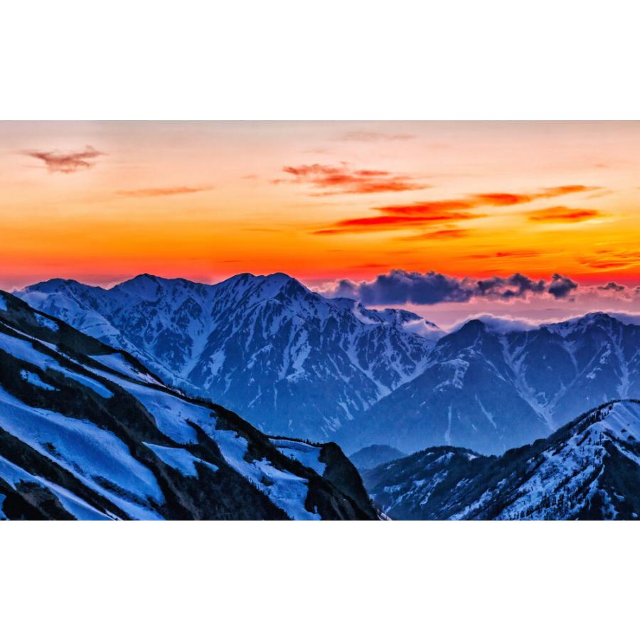 絵画風 壁紙ポスター 立山連峰 毛勝三山の夕焼け冬景色 北アルプス 飛騨山脈 登山 M Nalp 004w1 ワイド版 921mm 576mm 日本製 M Nalp 004w1 レアルインターショップ 通販 Yahoo ショッピング