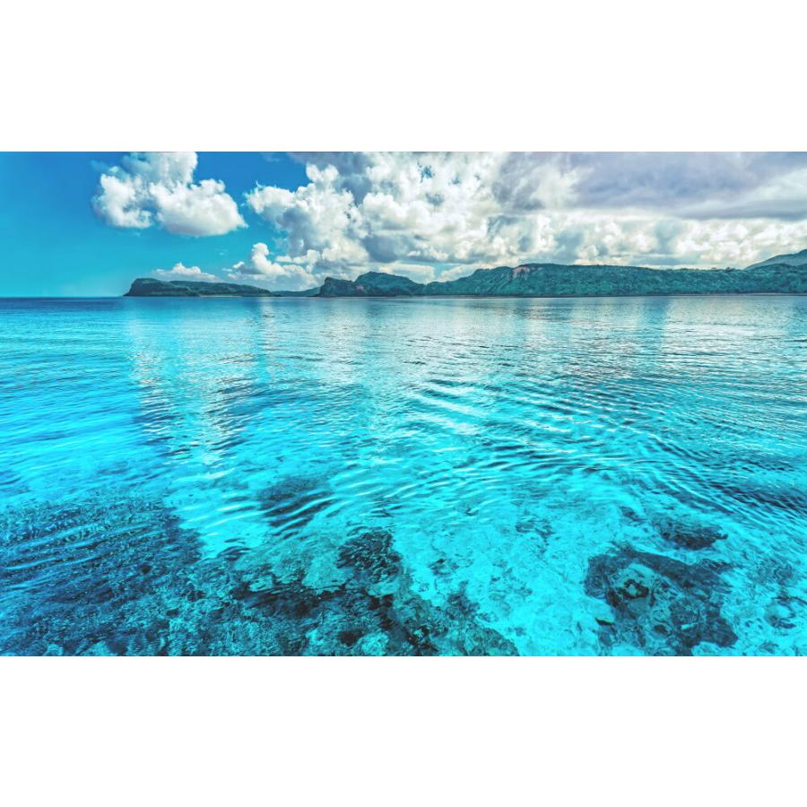 絵画風 壁紙ポスター (はがせるシール式) 沖縄の海景色 西表島の西に 