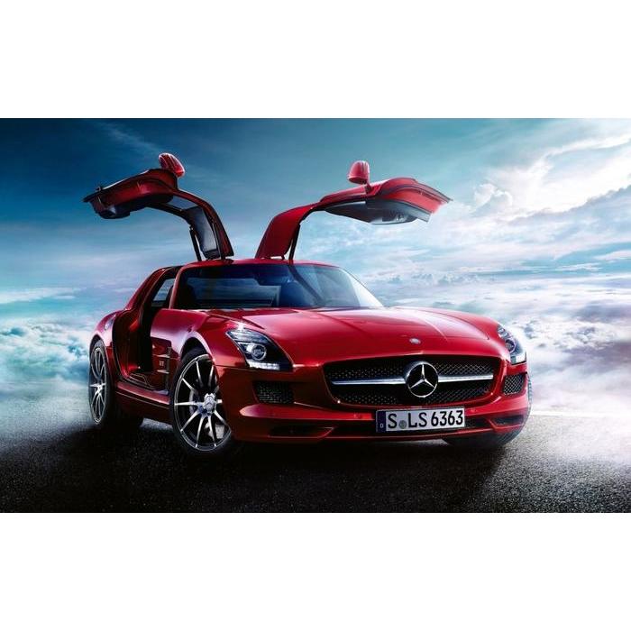 絵画風 壁紙ポスター (はがせるシール式) メルセデス ベンツ SLS