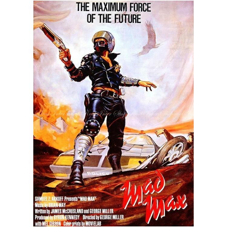 絵画風 壁紙ポスター (はがせるシール式) マッドマックス 1979年