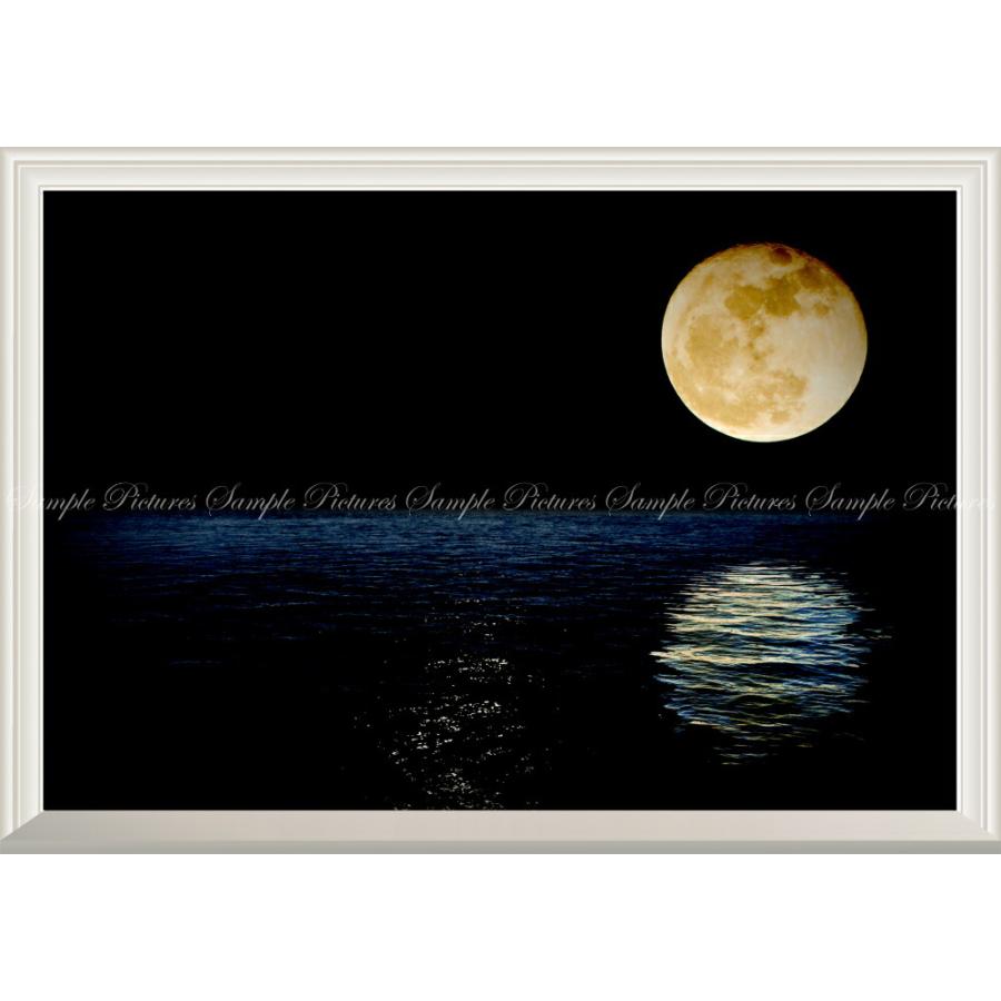 絵画　月 荒川の月 A4 / 川瀬巴水 日本製 木版画複製 絵画 新版画