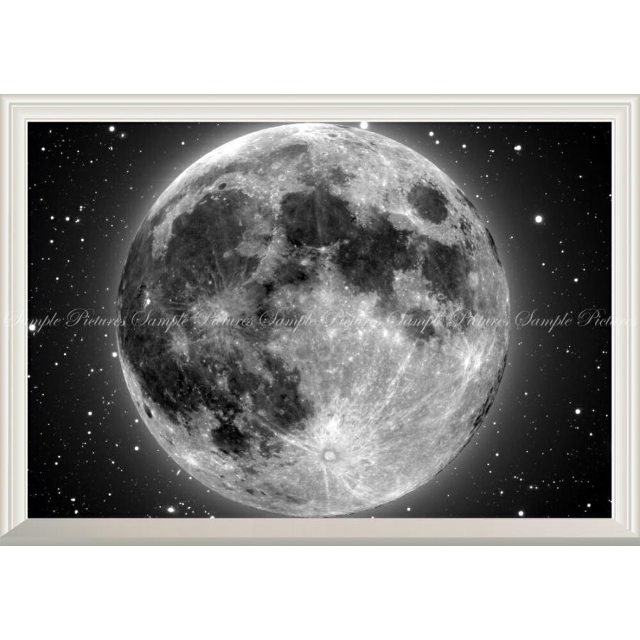 絵画風 壁紙ポスター (はがせるシール式) 月 Moon ムーン 地球の衛星