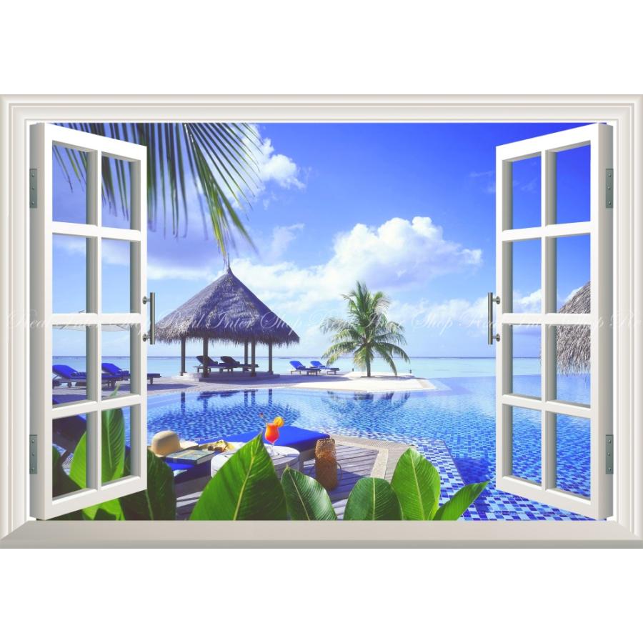 絵画風 壁紙ポスター 窓の景色 マリン リゾート プールサイド トロピカルリゾート バケーション 癒し 窓仕様 Mrst 001ma2 版 594mm 4mm Mrst 001ma2 レアルインターショップ 通販 Yahoo ショッピング