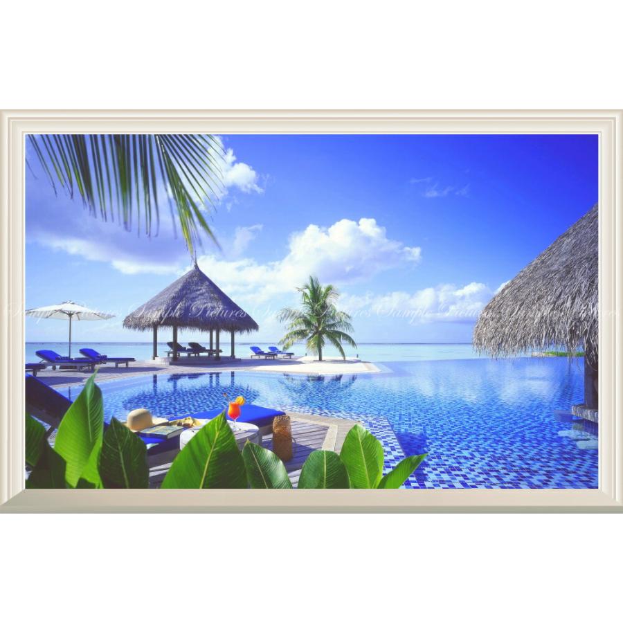絵画風 壁紙ポスター 窓の景色 マリン リゾート プールサイド トロピカルリゾート バケーション 扉なし窓仕様 Mrst 001nw1 ワイド版 901mm 585mm Mrst 001nw1 レアルインターショップ 通販 Yahoo ショッピング