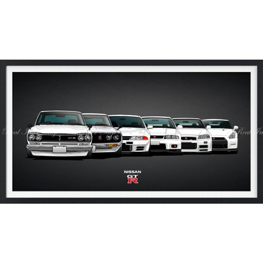 絵画風 壁紙ポスター (はがせるシール式) 日産 歴代GT-R 絵画風 壁紙ポスター (はがせるシール式) 日産 歴代GT-R