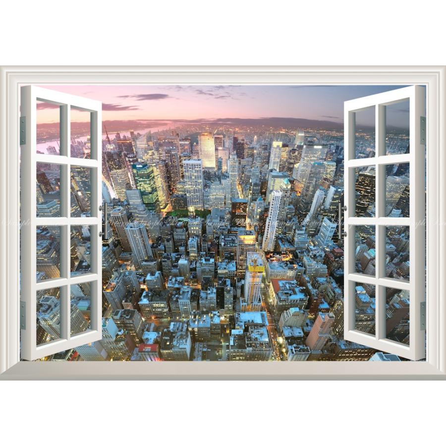 絵画風 壁紙ポスター 窓の景色 ニューヨークのパノラマ夜景 夕焼けのマンハッタン At 窓仕様 Nyk 013ma1 A1版 0mm 585mm Nyk 013ma1 レアルインターショップ 通販 Yahoo ショッピング
