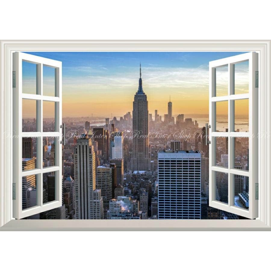 絵画風 壁紙ポスター 窓の景色 夕焼けのマンハッタン ニューヨーク エンパイヤーステートビル At 窓仕様 Nyk 101ma1 A1版 0mm 585mm Nyk 101ma1 レアルインターショップ 通販 Yahoo ショッピング