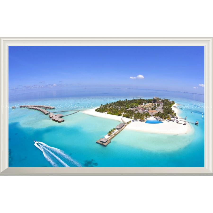 在庫限り 完売次第終了ぽっきりsale 絵画風 壁紙ポスター モルディブ パラダイスアイランド 島 リゾート 海 扉なし窓仕様 Rmdv 001nw1 ワイド版 901mm 585mm 国内最安値 Farmerscentre Com Ng