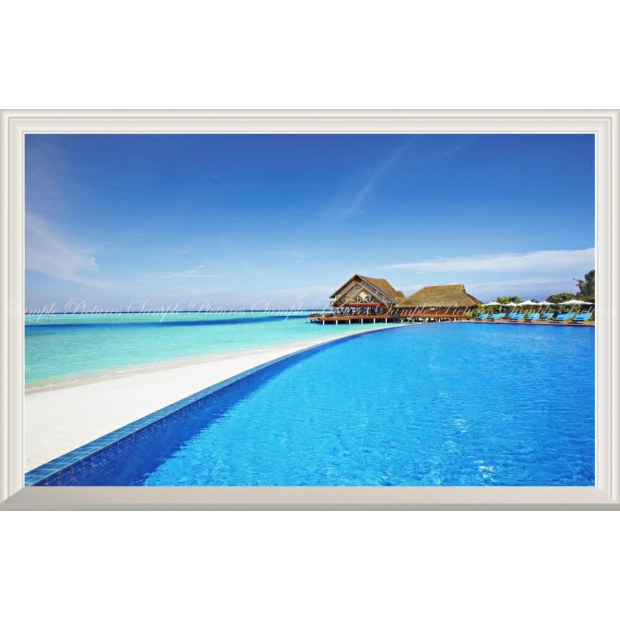絵画風 壁紙ポスター 窓の景色 モルディブ リゾート 海とプールの楽園 癒し 扉なし窓仕様 キャラクロ Rmdv 003nw1 ワイド版 901mm 585mm Rmdv 003nw1 レアルインターショップ 通販 Yahoo ショッピング