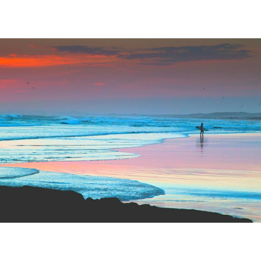 絵画風 壁紙ポスター 夜明けのサーファー 朝焼けと波のレインボービーチ サーフィン 海 キャラクロ Sfn 014a1 A1版 0mm 585mm Sfn 014a1 レアルインターショップ 通販 Yahoo ショッピング