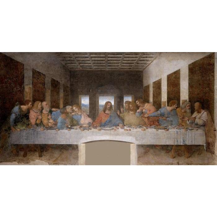 絵画風 壁紙ポスター 【フルサイズ版】 最後の晩餐 レオナルド・ダ
