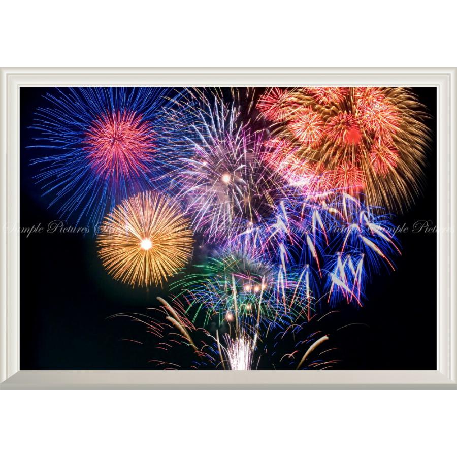 絵画風 壁紙ポスター (はがせるシール式) 花火 打ち上げ花火