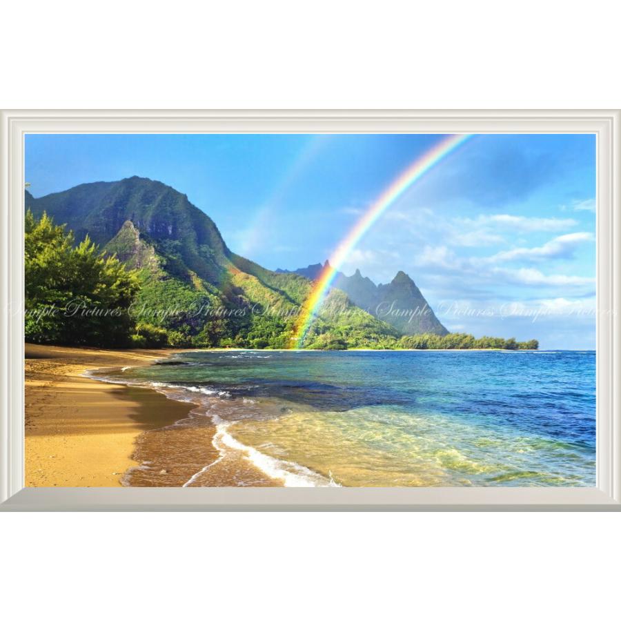 絵画風 壁紙ポスター はがせるシール式 南国の島とビーチと虹 ハワイ 波 扉なし窓仕様 キャラクロ Srbw 004nw1 ワイド版 901mm 585mm 日本製 Srbw 004nw1 レアルインターショップ 通販 Yahoo ショッピング