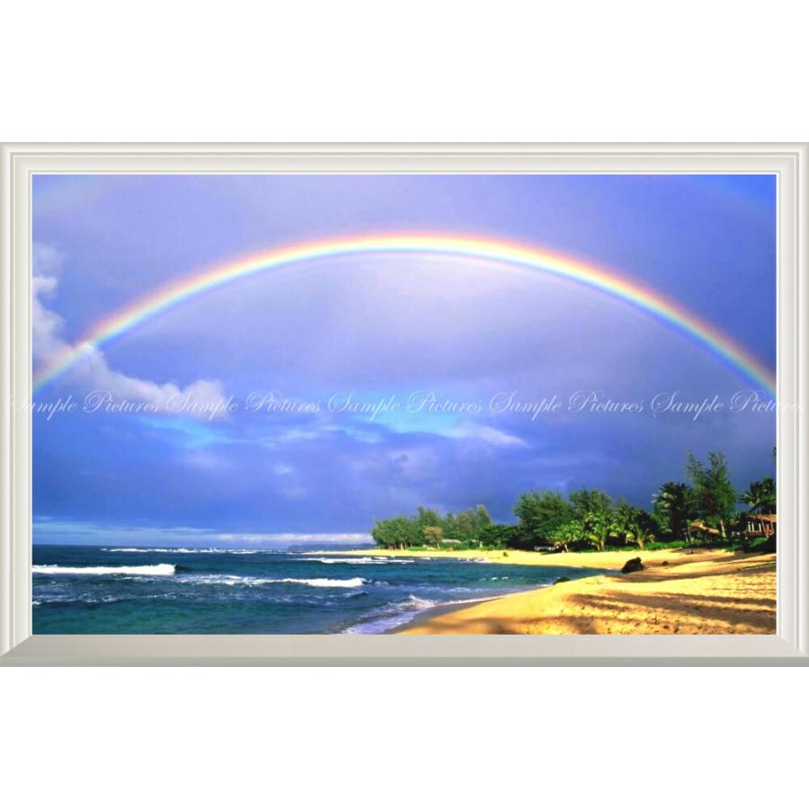 満点の 壁紙ポスター 絵画風 901mm 585mm ワイド版 Srbw 010nw1 扉なし窓仕様 海 レインボー 虹 波 ハワイ 南国の ビーチと虹のハーモニー 窓の景色 ウォールステッカー Www Sustentec Com Br