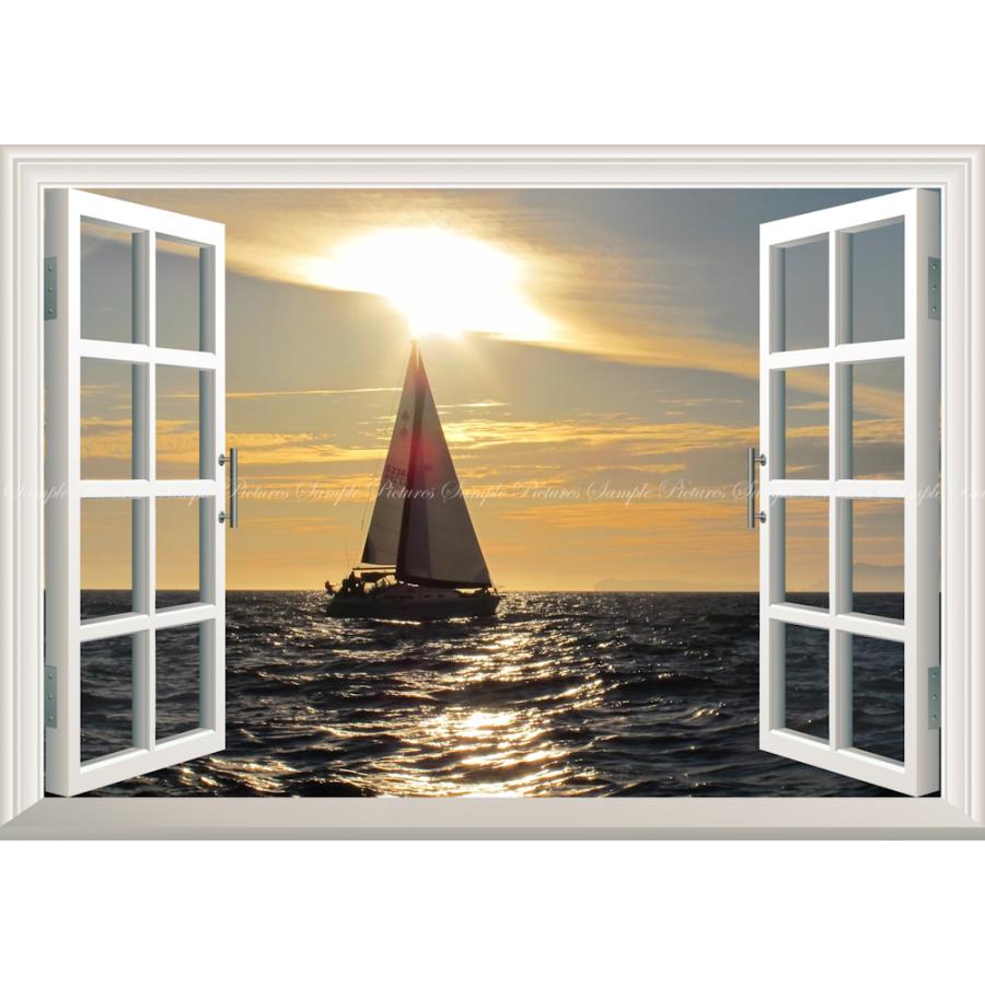 絵画風 壁紙ポスター 窓の景色 ヨット サンライズ セーリング 日の出 朝陽 朝焼け 帆船 海 窓仕様 キャラクロ Syht 012ma2 版 594mm 4mm Syht 012ma2 レアルインターショップ 通販 Yahoo ショッピング