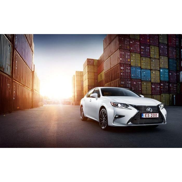 絵画風 壁紙ポスター レクサス Es0 白 Lexus トヨタ ウィンダム キャラクロ Tlxs 002w1 ワイド版 921mm