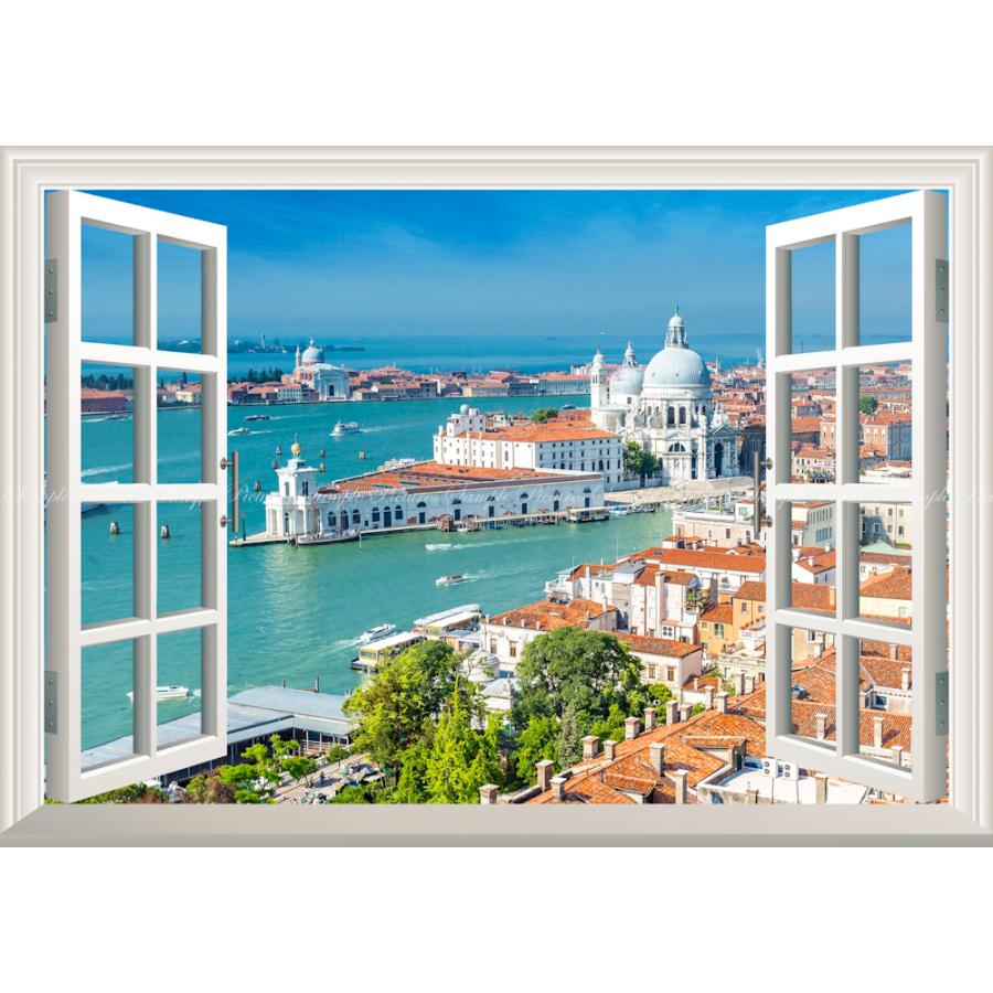 木貼り絵(イタリアの海辺)