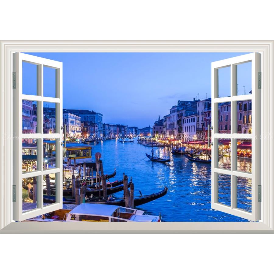 絵画風 壁紙ポスター 窓の景色 ヴェネツィアの夜景 水の都 運河 カナル グランデ ゴンドラ イタリア 窓仕様 Vnez 005ma1 A1版 0mm 585mm Vnez 005ma1 レアルインターショップ 通販 Yahoo ショッピング