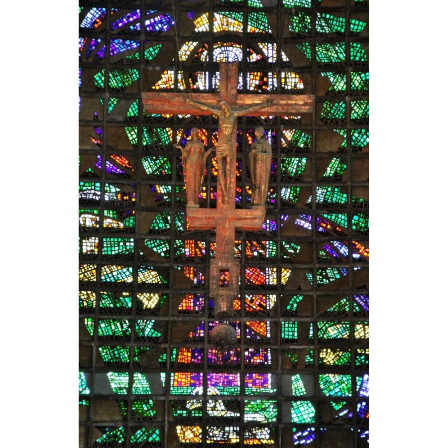 絵画風 壁紙ポスター カテドラル メトロポリターナ大聖堂 ステンドグラス リオデジャネイロ 十字架 キリスト教 キャラクロ Wsdg 014s1 576mm 902mm Wsdg 014s1 レアルインターショップ 通販 Yahoo ショッピング