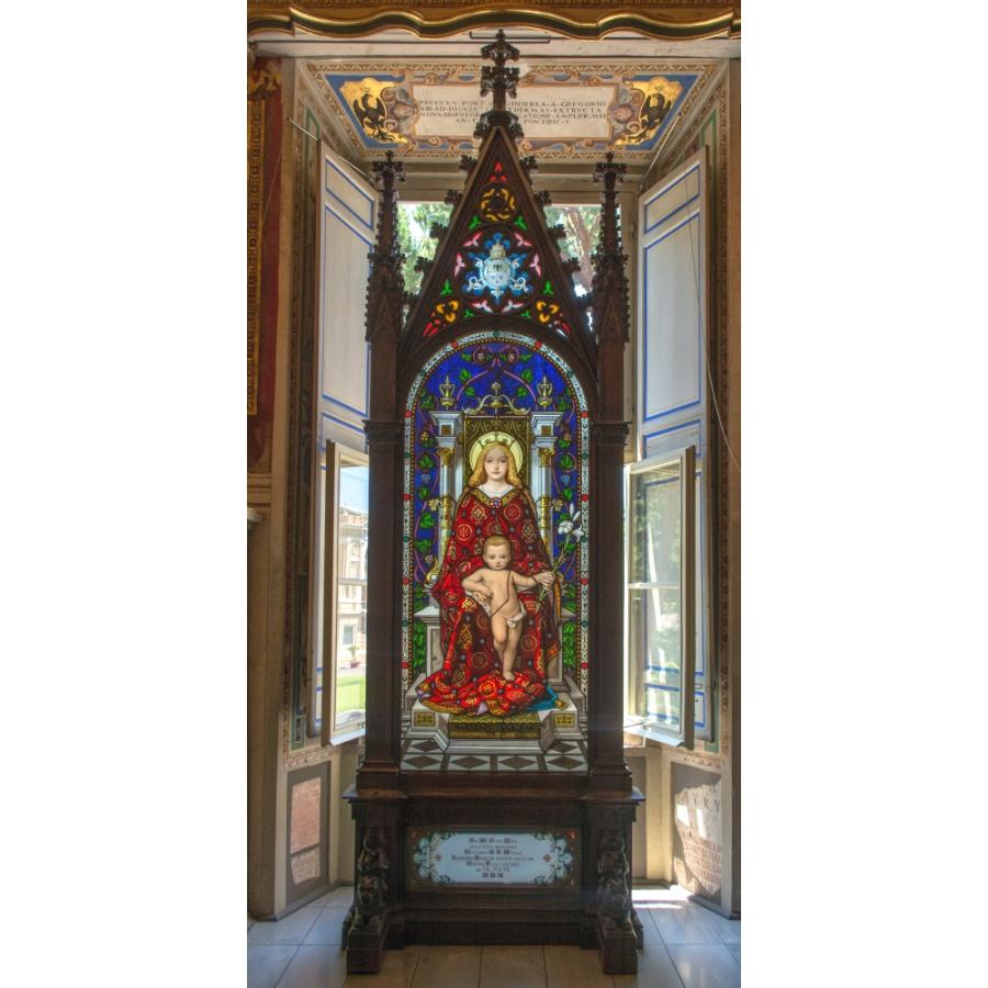 絵画風 壁紙ポスター (はがせるシール式) トロン博物館 ステンドグラス