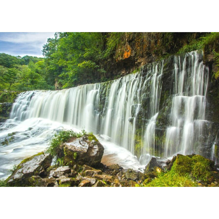 絵画風 壁紙ポスター (はがせるシール式) ウェールズの滝 イギリス 癒し 気分転換 滝 キャラクロ WTF-003A2(A2版 594mm×420mm)＜日本製＞ | 