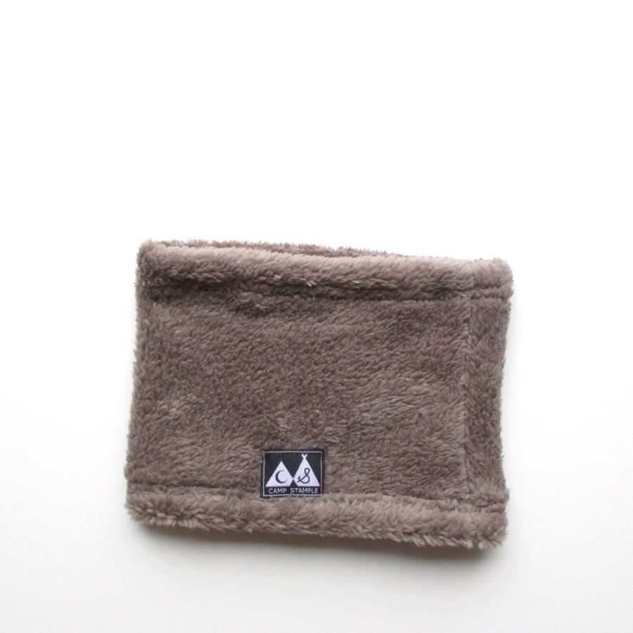 ネックウォーマー CAMP STAMPLE ボアネックウォーマー ブラウングレー ネイビー M(身長120-140cm) L(身長140-160cm) 日本製 | stample | 01