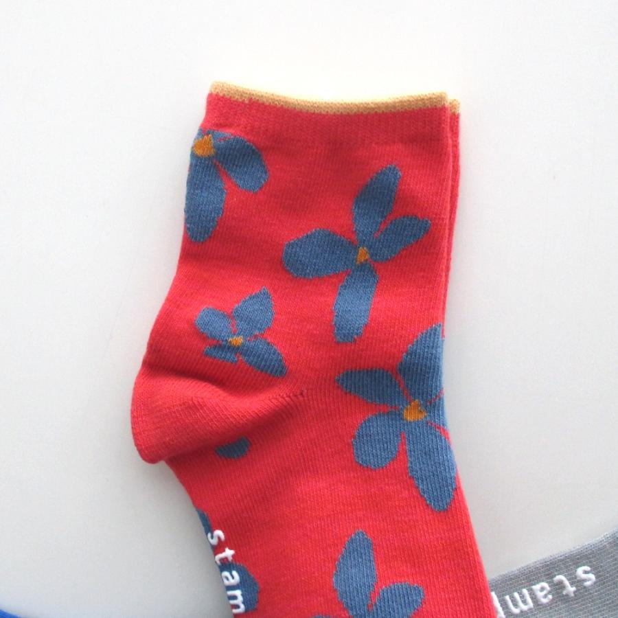3Pソックス 靴下 stample レトロフラワーショートソックス 3足組 13-15cm 16-18cm | stample | 03