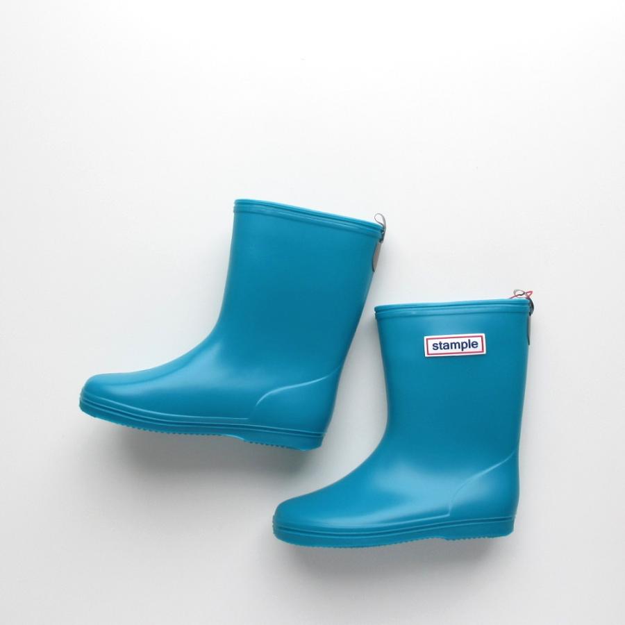 SALE 50%OFF レインブーツ レインシューズ stample ミドルレインブーツ スモークブルー ネイビー スモークピンク ターコイズ 16~20cm 長靴 日本製 | stample | 13