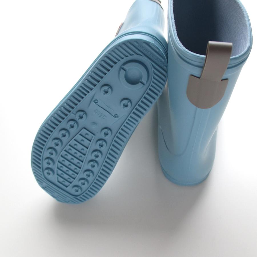 SALE 50%OFF レインブーツ レインシューズ stample ミドルレインブーツ スモークブルー ネイビー スモークピンク ターコイズ 16~20cm 長靴 日本製 | stample | 03