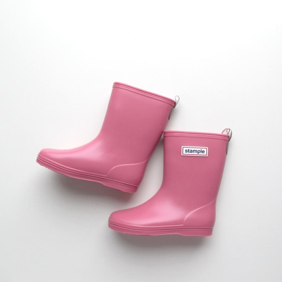 SALE 50%OFF レインブーツ レインシューズ stample ミドルレインブーツ スモークブルー ネイビー スモークピンク ターコイズ 16~20cm 長靴 日本製 | stample | 09