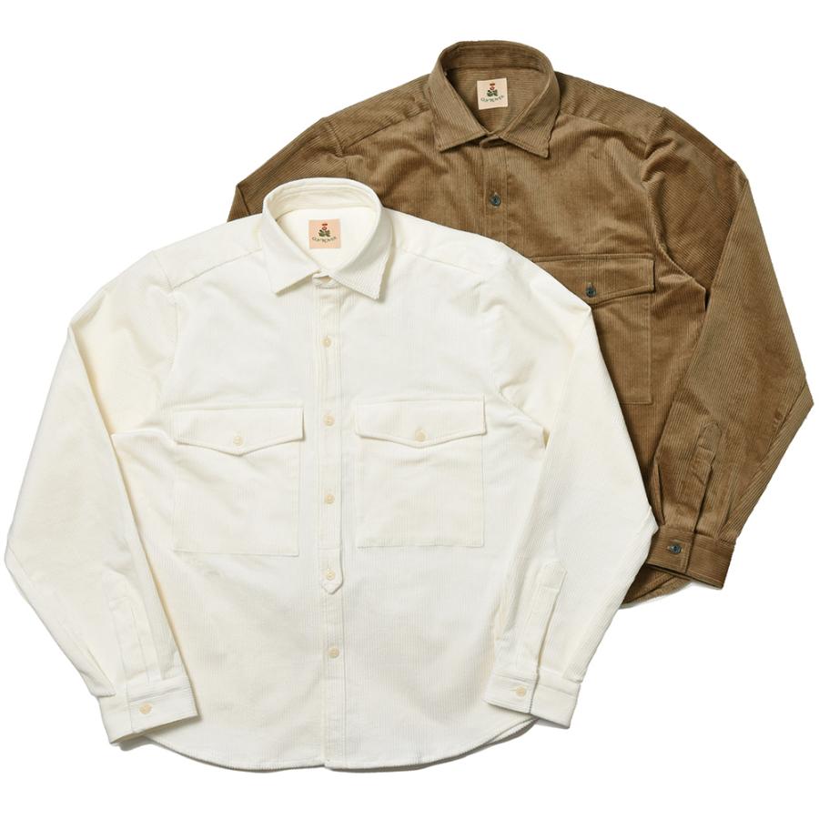 GUY ROVER ギローバー コットン ストレッチ コーデュロイ シャツ  